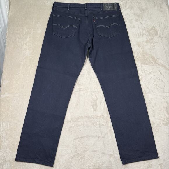 Levi's 501xx Jeans Men's 40x34 Button Fly Classic Straight Leg Dark Wash Indigo - Picture 4 of 12